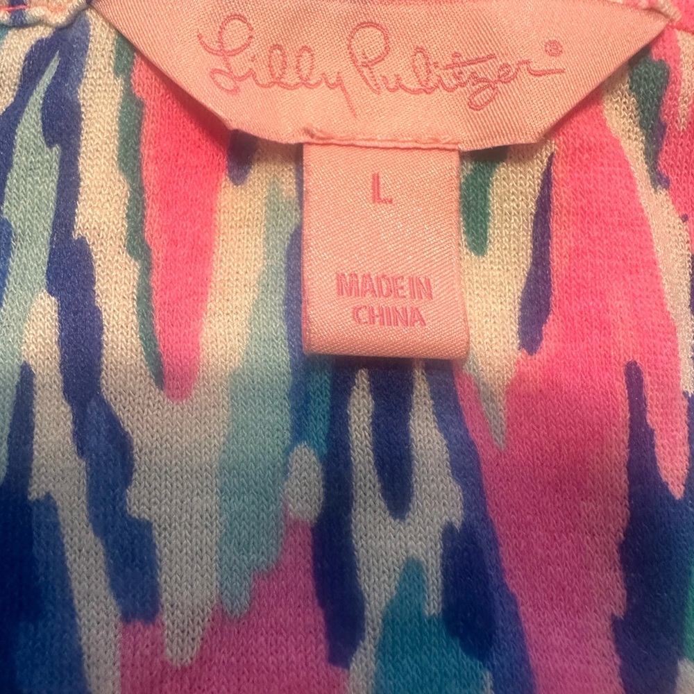 Lilly Pulitzer Shake It Up Long Sleeve Blouse Size large - Picture 5 of 6